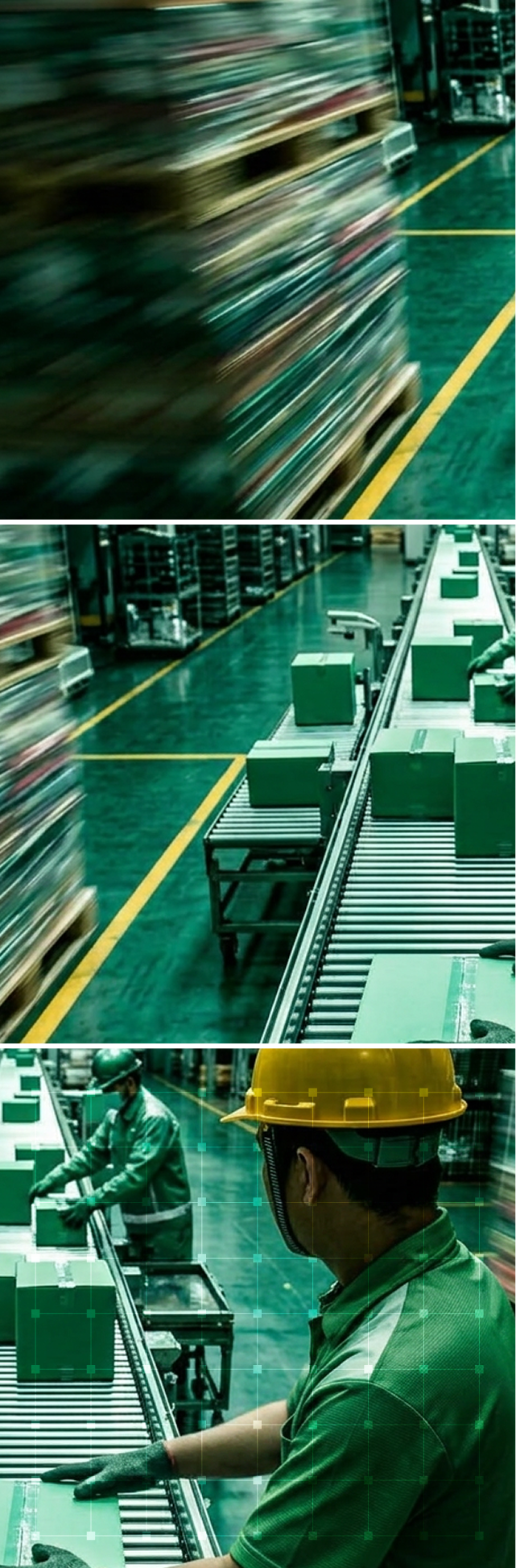 Commerce operations floor and warehouse team